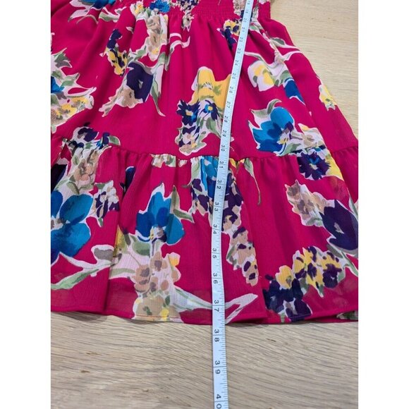 Lauren Ralph Lauren Georgette Dress Women's Size 6 Pink Floral Long Sleeve - Picture 9 of 16